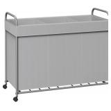 3-Section Rolling Laundry Hamper - Retail: $45