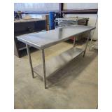 Commercial Stainless Steel Prep Table with Undershelf