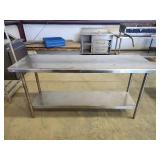 Commercial Stainless Steel Prep Table with Undershelf