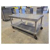 Stainless Steel Table On Casters
