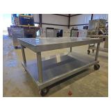 Stainless Steel Table On Casters