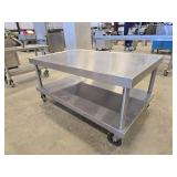 Stainless Steel Table On Casters