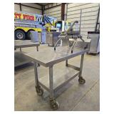 Stainless Steel Table On Casters