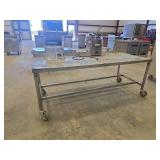 Commercial Kitchen Equipment Lot W/ Bagel Saber, Stainless Steel Table, and More!