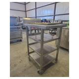 Stainless Steel Commercial Kitchen Table W/ Under Storage