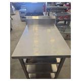 Stainless Steel Commercial Kitchen Table W/ Under Storage