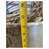 Commercial 20-Quart Stainless Steel Mixing Bowl with Wire Whip