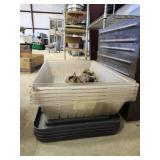 Metal Chafing Dish Holder with Plastic Bins with Lids