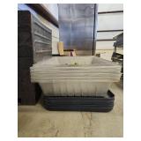 Metal Chafing Dish Holder with Plastic Bins with Lids