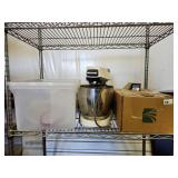 Blakeslee Commercial Kitchen Mixer lot with Metal Shelving Hooks
