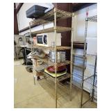 Commercial Gold Wire Shelving Unit