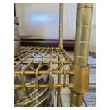 Commercial Gold Wire Shelving Unit