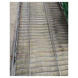 Commercial Kitchen Wire Shelving Unit with Mixing Bowl Attachments