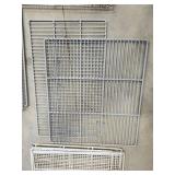 Commercial Kitchen Wire Shelving Unit with Mixing Bowl Attachments