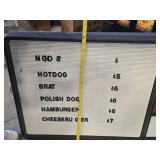 Concession Stand Menu Board Set