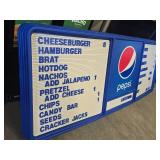 Pepsi Menu Board Sign