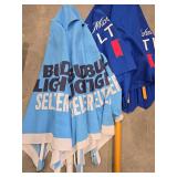 Michele Ultra and Bud Light Beer Umbrellas