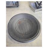 Outdoor Metal Fire Pit with Decorative Stand