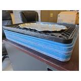 Silver Platter and (6) Plastic Bread Trays