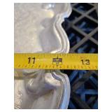 Silver Platter and (6) Plastic Bread Trays