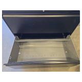 Black Metal 2-Drawer Alera File Cabinet