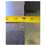 Desk with Metal Legs and built-in Filing Cabinets with Black Leather Chair