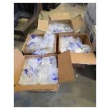 (4) Open Dart ClearPac Two-Compartment Nacho Trays - Cases of 500