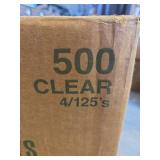 (4) Open Dart ClearPac Two-Compartment Nacho Trays - Cases of 500