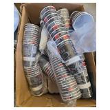 (2) Mason Jars, Cups, Lids, Utensils, Napkins, Paper Bags, Coffee Filters