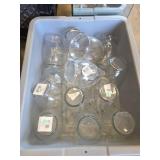Plastic Shell Bowls, Glass Vases, Glass Blocks, Round Glass Pieces