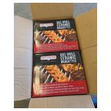 (9) Gas Grill Ceramic Briquettes Boxes, (3) Boxes Full of Gas Grill Ceramic Briquettes, (2) 6lb Grill Care Lava Rock Bags