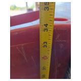 Large Red Rolling Ice Caddy