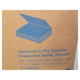 (2) Paper Towel Rolls, Box of Dry Waxed Sheets, Box of napkins