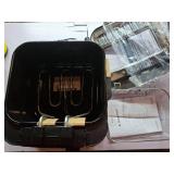 Mainstays 4L Electric Deep Fryer, Matte Black, Stainless Lid, 1800W