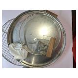 Universal 20-pound Stainless Steel (25-servings) Charcoal Barrel Smoker with Thermometer & Airlock system - 20.5"x 29.6" x - 15.5, 2 in 1 Vertical Grill and Smoker, Slow Cooking Barrel - Retail: $