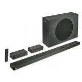 onn Bluetooth 5.1 Channel Ultra-Slim Surround Soundbar System with Dolby Atmos  36   Black - Missing power cord