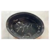 Granite Ware 18  Covered Oval Roaster  15 Pound Capacity  Roasting Pan