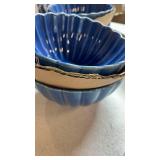 The Pioneer Woman Colette 12-Piece Stoneware Dinnerware Set, Blue