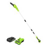 Greenworks POWERALL 8" 24V 2Ah Cordless Polesaw Kit with Battery and Charger: 9