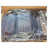 Mainstays Reclining Zero-Gravity Sling Outdoor Lounge Chair with Cup Holder, 2 Pack-Navy