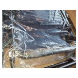 Mainstays Reclining Zero-Gravity Sling Outdoor Lounge Chair with Cup Holder, 2 Pack-Navy