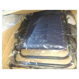 Mainstays Reclining Zero-Gravity Sling Outdoor Lounge Chair with Cup Holder, 2 Pack-Navy