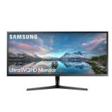 SAMSUNG 34  Class Flat LED Ultra WQHD Monitor (3 440 x 1 440) - 75Hz  4ms Response  FreeSync  Display Port  HDMI (x2) - LS34J552WQNXZA - Retail: $199 (missing power cord)