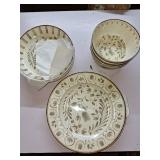 Better Homes & Gardens 12-Piece Bamboo Melamine Dinnerware Set, Grey