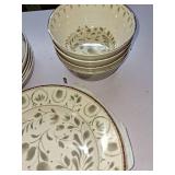 Better Homes & Gardens 12-Piece Bamboo Melamine Dinnerware Set, Grey