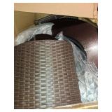 Better Homes & Gardens Colebrooke 37" Round 50,000 BTU Propane Gas Fire Pit Table with Glass Beads, Metal Lid and Protective Cover - Retail: $297