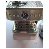 Chefman Crema Supreme Espresso Machine with Conical Burr Grinder and Steam Wand - Stainless Steel  - Retail: $349