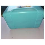 Igloo 28 qt. Hard Sided Ice Chest Cooler, Aqua Blue and White