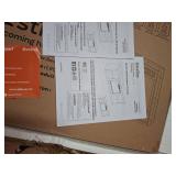 Bestier Modern Electric 7 Color LED Fireplace TV Stand for Tvs (Pine) - Retail: $289.99