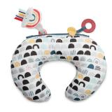 Boppy Tummy Time Prop Pillow - Black White Rainbow